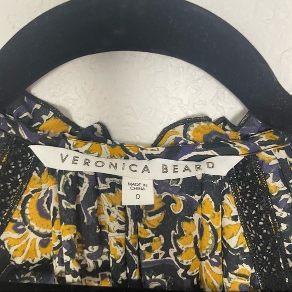 Veronica Beard Ida Silk Floral Dress Mini Size 0 - Picture 6 of 8